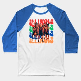 Illinois Fighting Illini Big Ten Champs 2024 Mens Basketball Baseball T-Shirt